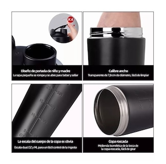 Foto 3 | Vaso Shaker Gim Acero Inoxidable color Negro