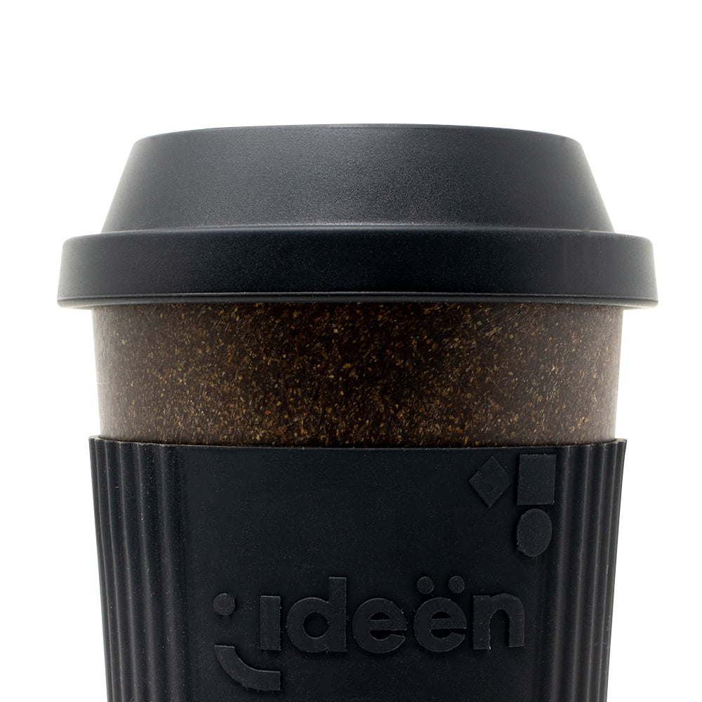 Foto 2 | Termo Ecofriendly con Agarradera y Tapa de Silicona Negro 300 Ml