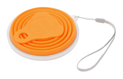 Foto 4 | Vaso De Silicona Plegable Con Tapa Y Correa Portátil 270 Ml, Color Naranja