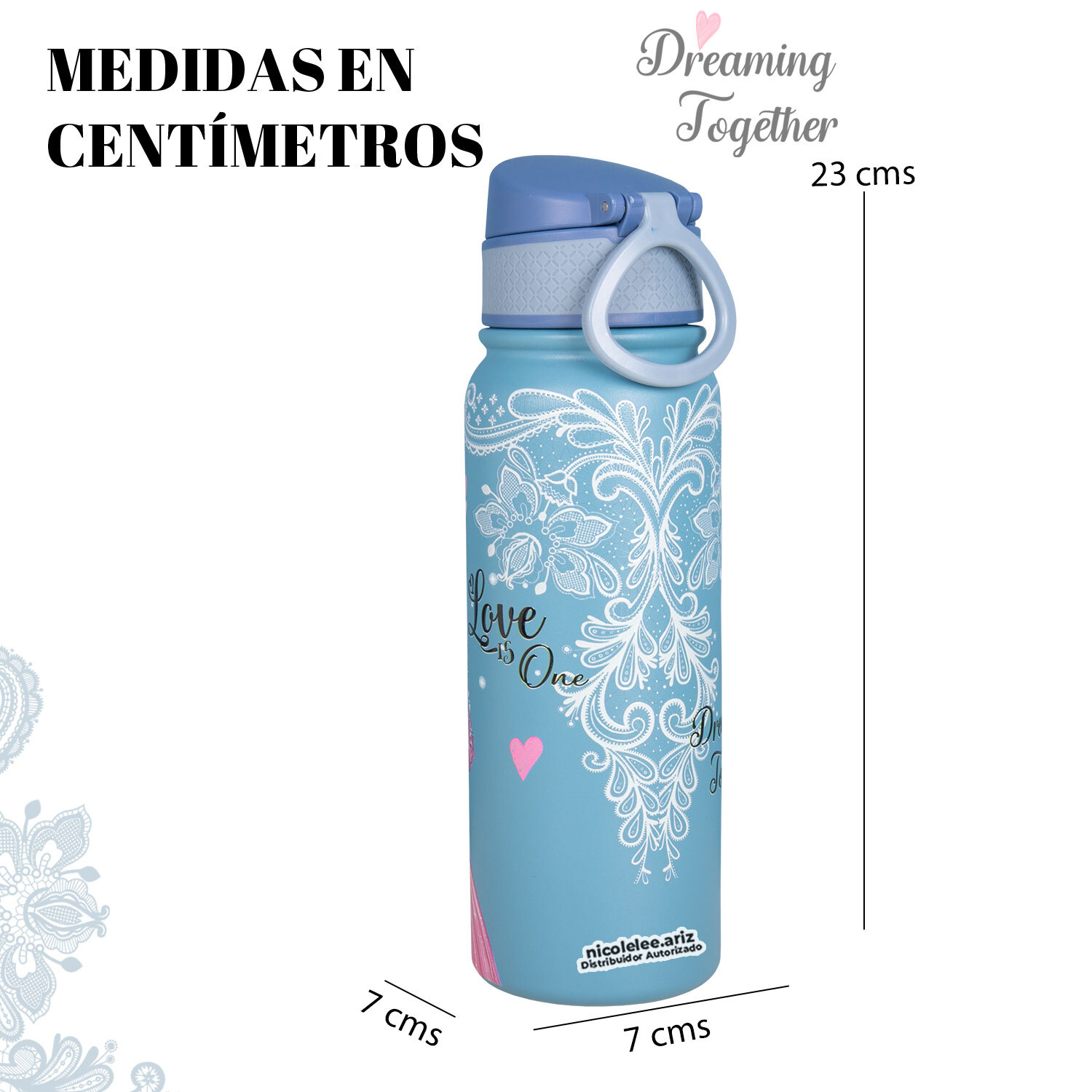 Foto 5 pulgar | Termo Nicole Lee  con Tapa Dreaming Together 600 ml