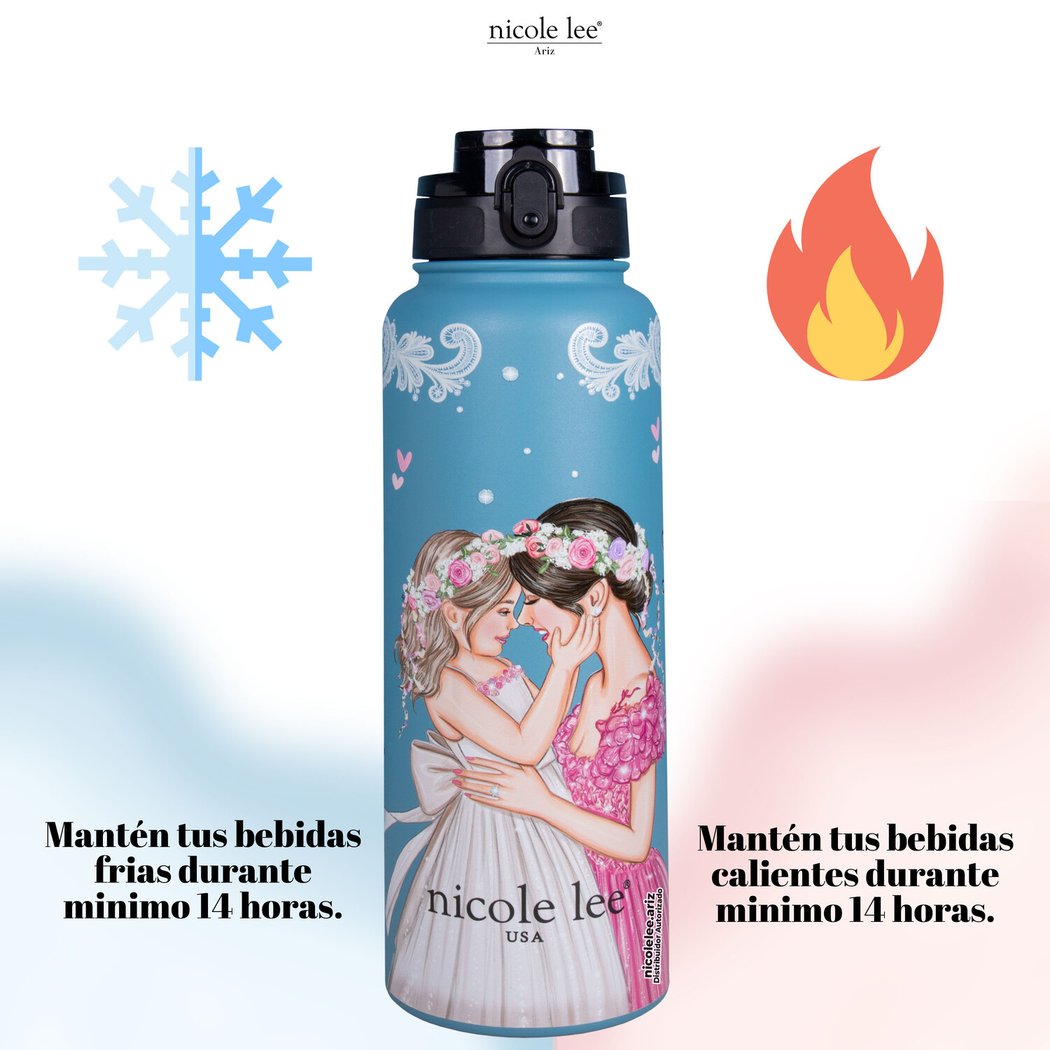 Foto 6 pulgar | Termo Nicole Lee con Tapa Dreaming Together 1.2 l