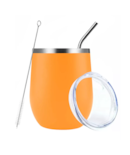 Vaso Termico Vino Café Te 12oz Acero Inoxidable W/calor/frío Color Naranja