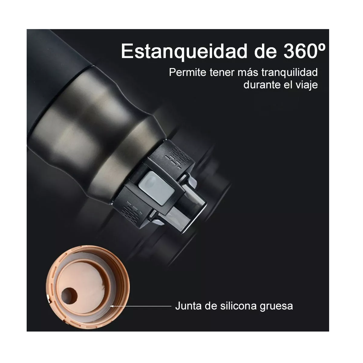 Foto 3 pulgar | Termo de Acero Inoxidable 680 ml Eo Safe Imports Esi-10481