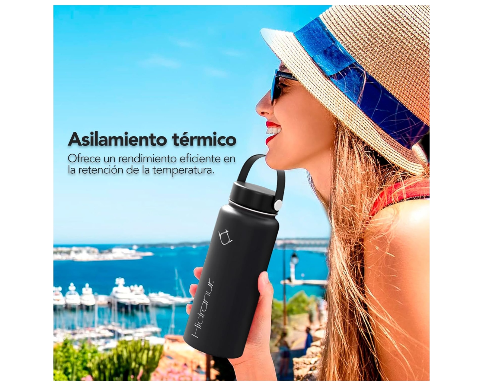 Foto 5 pulgar | Termo Botella De Acero Inoxidable, 24 Oz (709.76 ml), Doble Pared.