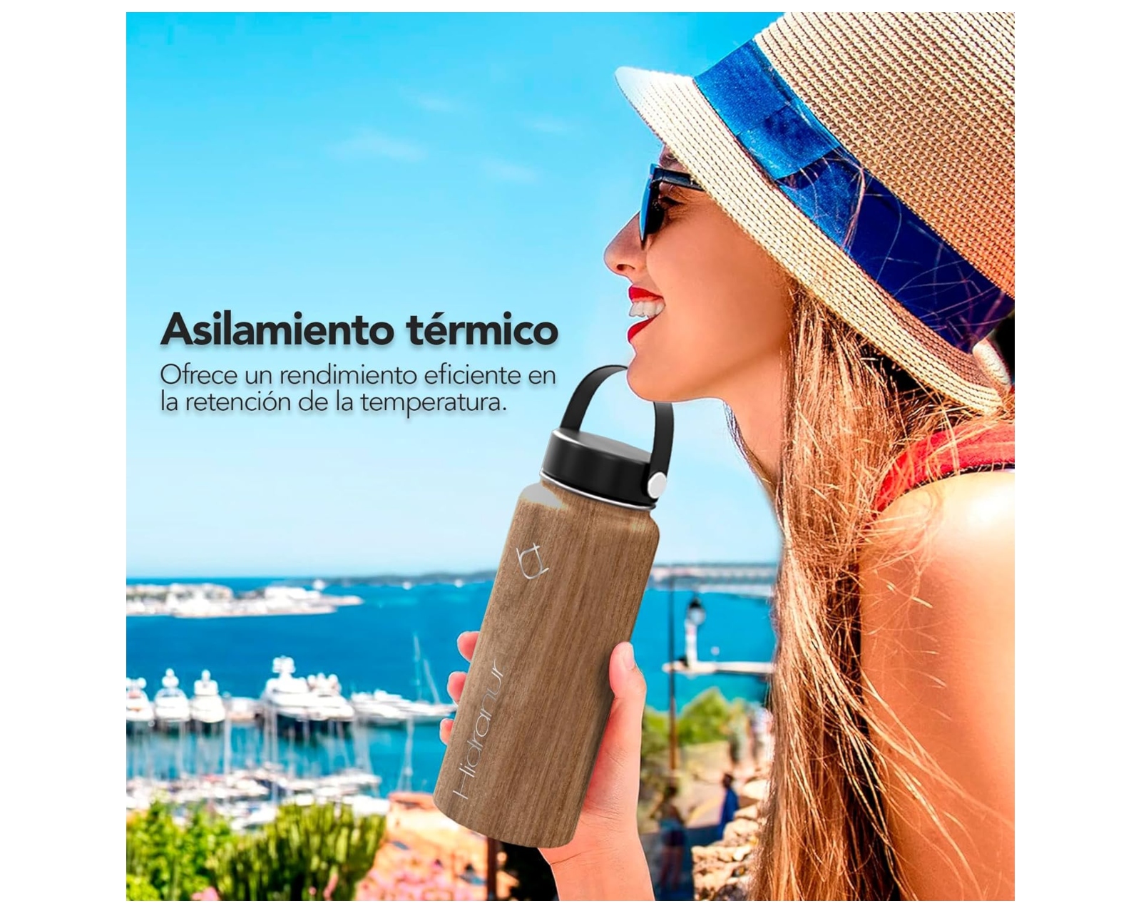 Foto 4 pulgar | Termo Botella  De Acero Inoxidable 24 Oz (709.76 ml).