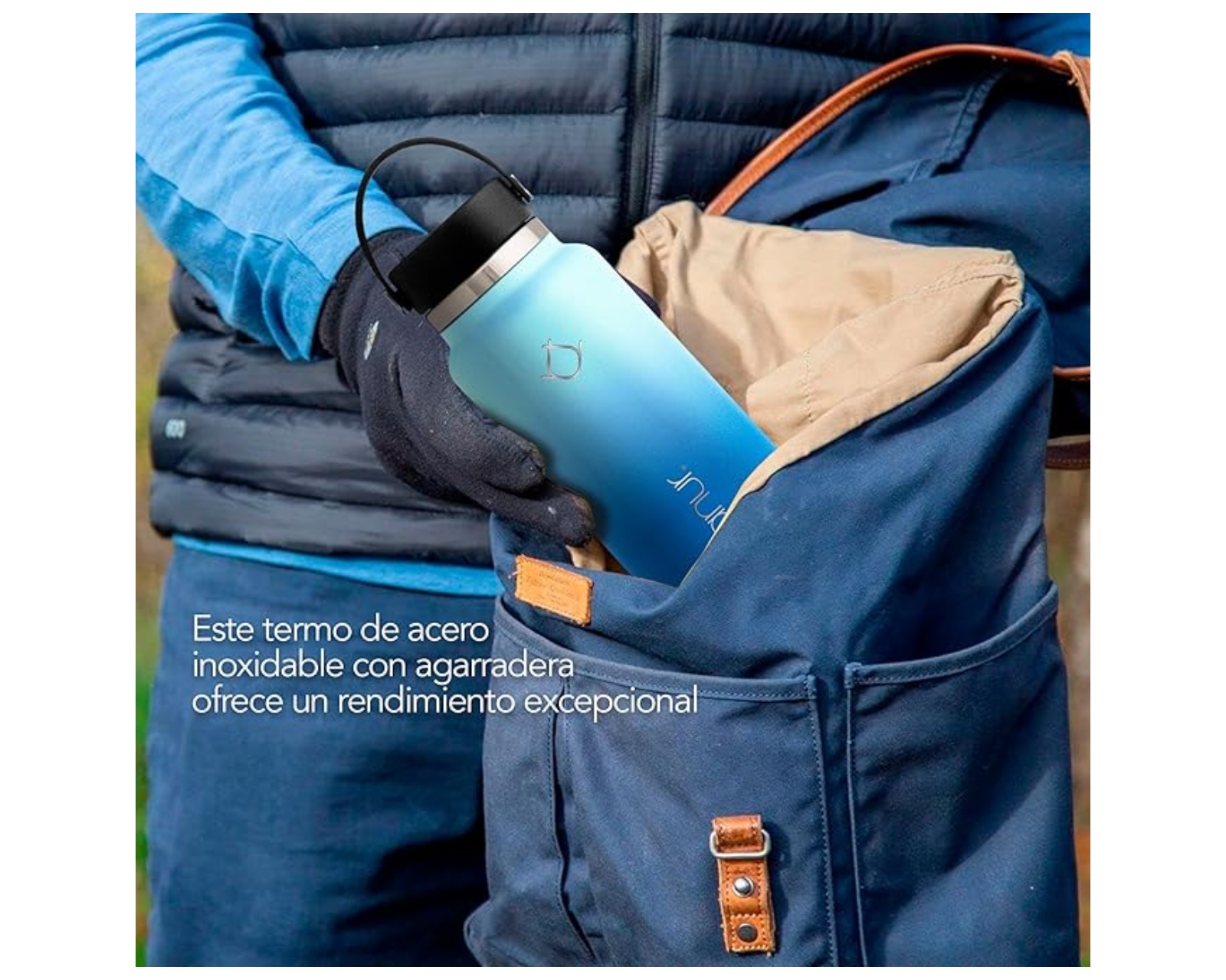 Foto 3 | Termo De Acero Inoxidable  De 32 Oz(940 Ml)