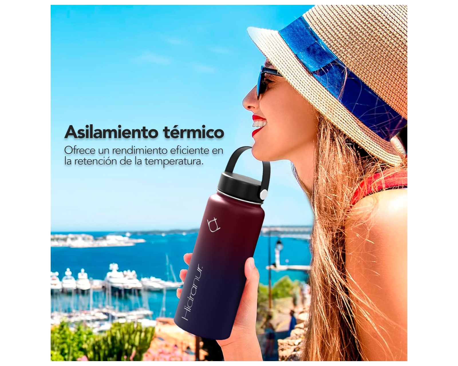 Foto 5 pulgar | Termo Botella De Acero Inoxidable 24 Oz (709.76 ml).