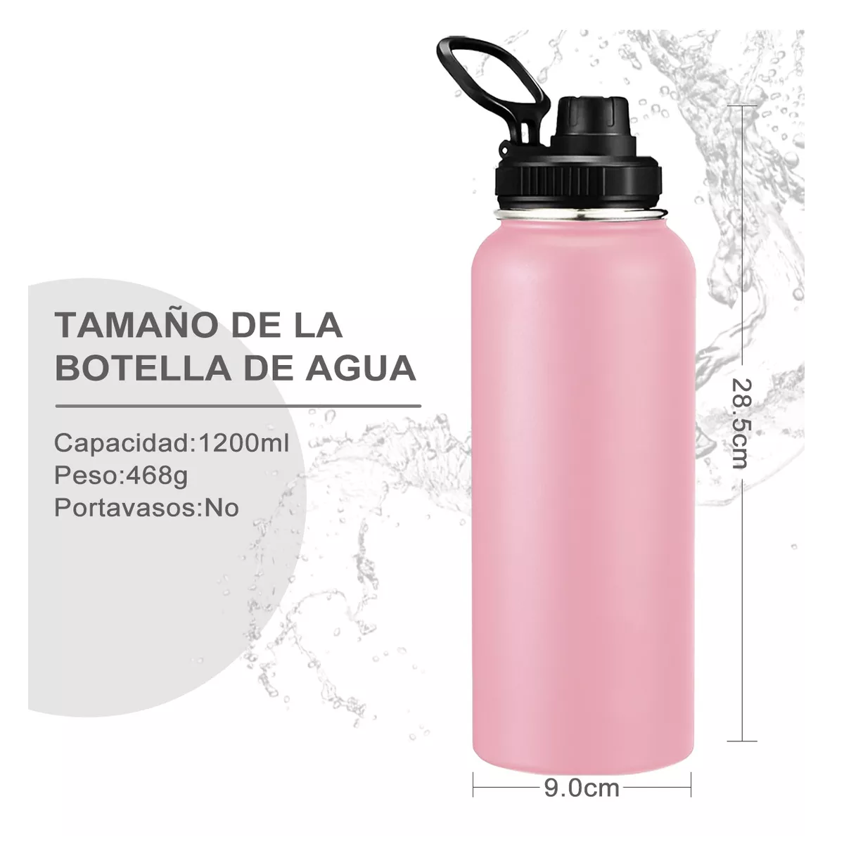 Foto 4 pulgar | Termo de Acero Inoxidable 1200 ml Eo Safe Imports Esi-11372 Rosa