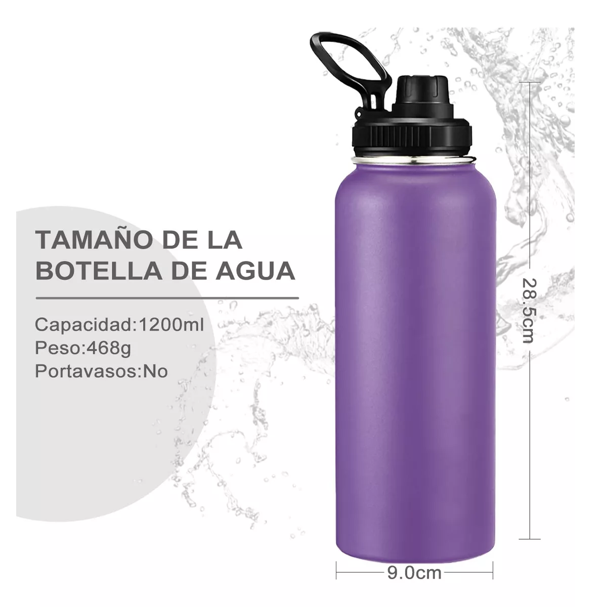 Foto 4 pulgar | Termo de Acero Inoxidable 1200 ml Eo Safe Imports Esi-11373 Púrpura