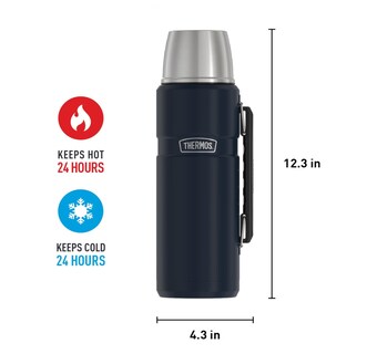 Foto 2 | Botella Thermos Azul de Bebida Aislada al Vacío