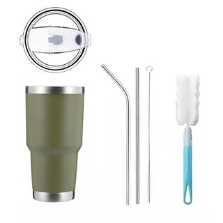 Foto 1 | Vaso Térmico Portátil De Acero Inoxidable 30oz Con Calor/frío Eo Safe Imports Esi-11860 Verde