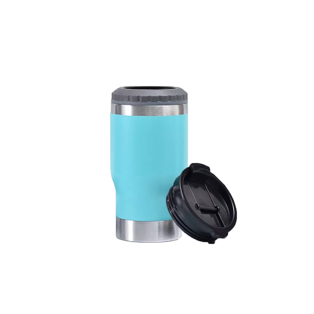 Portalatas De Cerveza De Acero Inoxidable Vaso Térmico 14oz Azul Claro