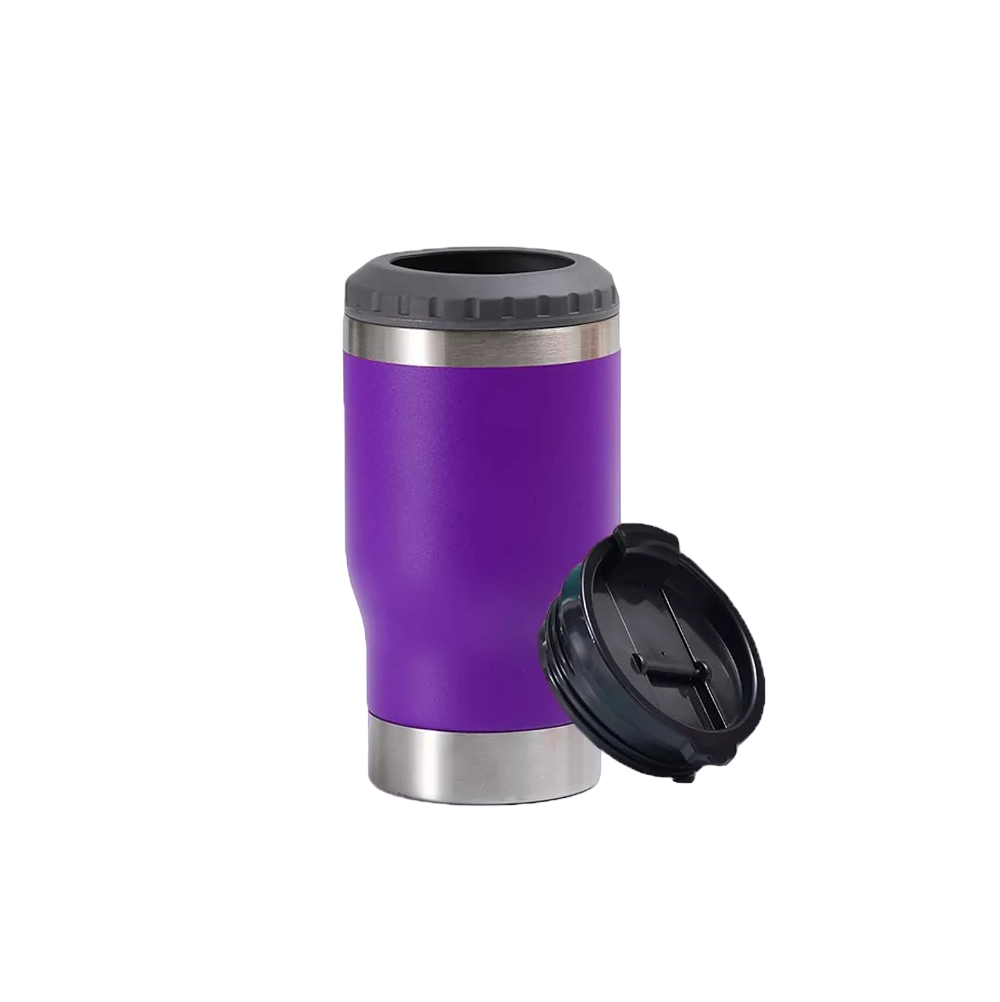 Foto 2 pulgar | Portalatas De Cerveza De Acero Inoxidable Vaso Térmico 14oz Violeta