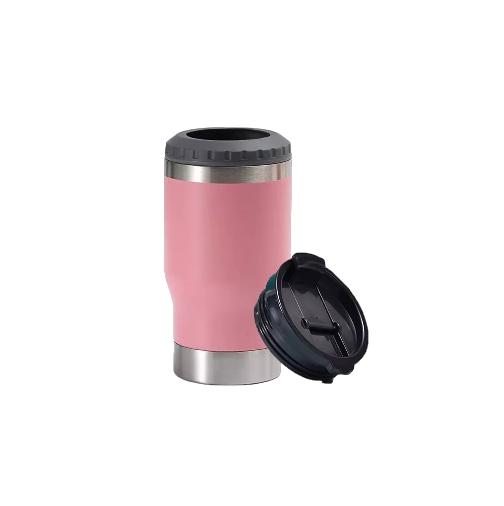 Foto 2 pulgar | Portalatas De Cerveza De Acero Inoxidable Vaso Térmico 14oz Rosa