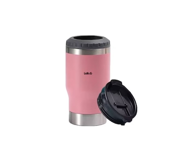 Foto 1 | Portalatas De Cerveza De Acero Inoxidable Vaso Térmico 14oz Rosa