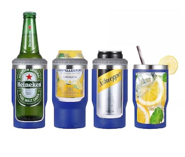 Foto 3 | Portalatas De Cerveza De Acero Inoxidable Vaso Térmico 14oz, Azul Marino