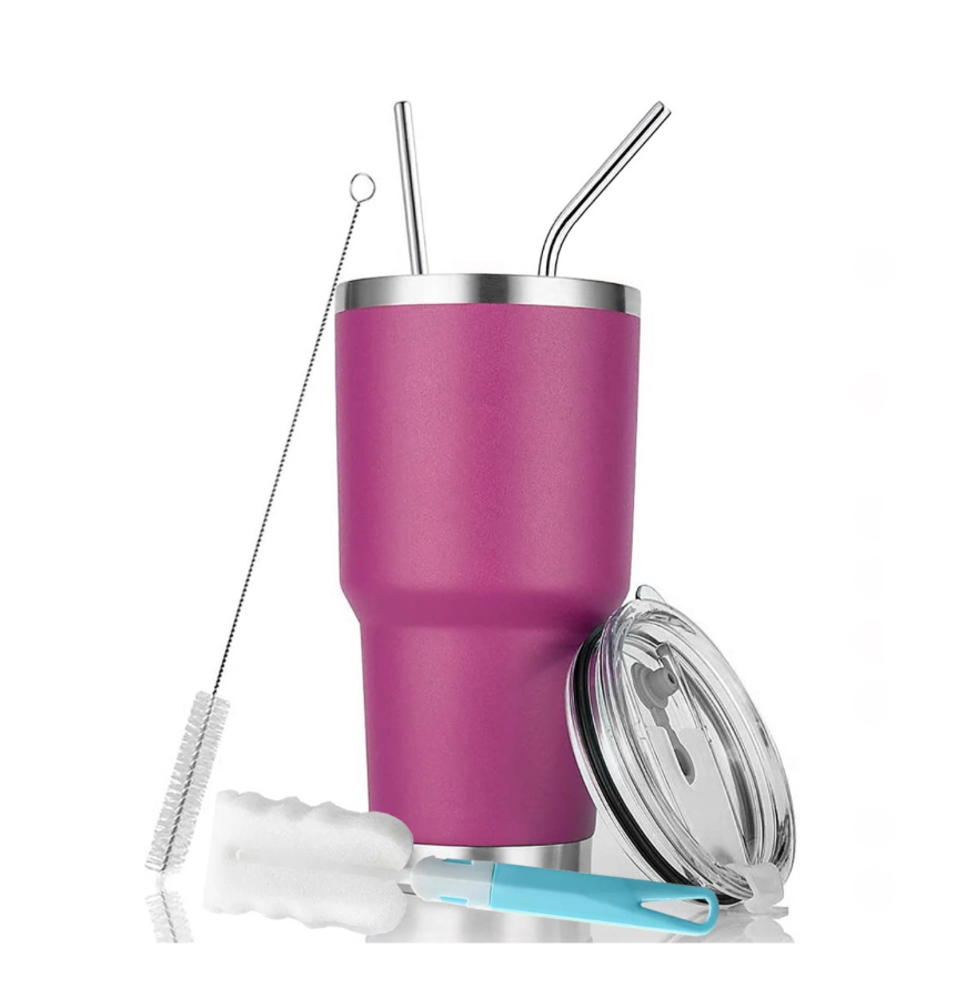 Vaso Térmico de Acero Inoxidable 30 Oz Morado