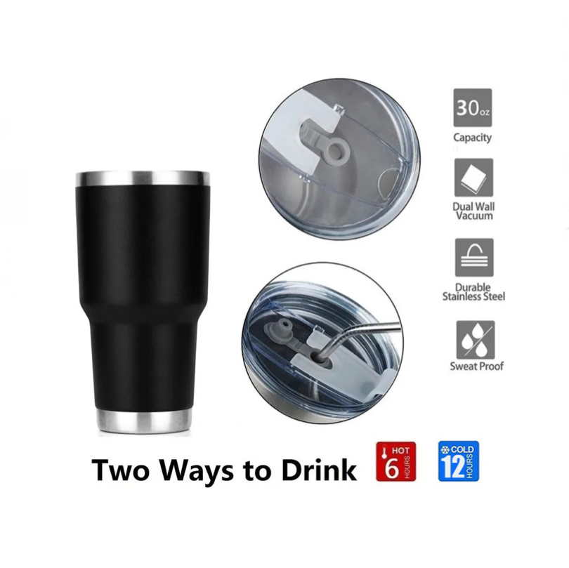 Foto 4 pulgar | Vaso Térmico Acero Inoxidable 30 Oz Negro