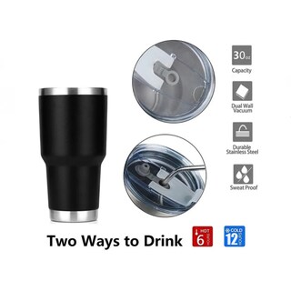 Foto 3 | Vaso Térmico Acero Inoxidable 30 Oz Negro