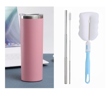 Foto 1 | Termo Portátil De Acero Inoxidable 20 Oz Rosa