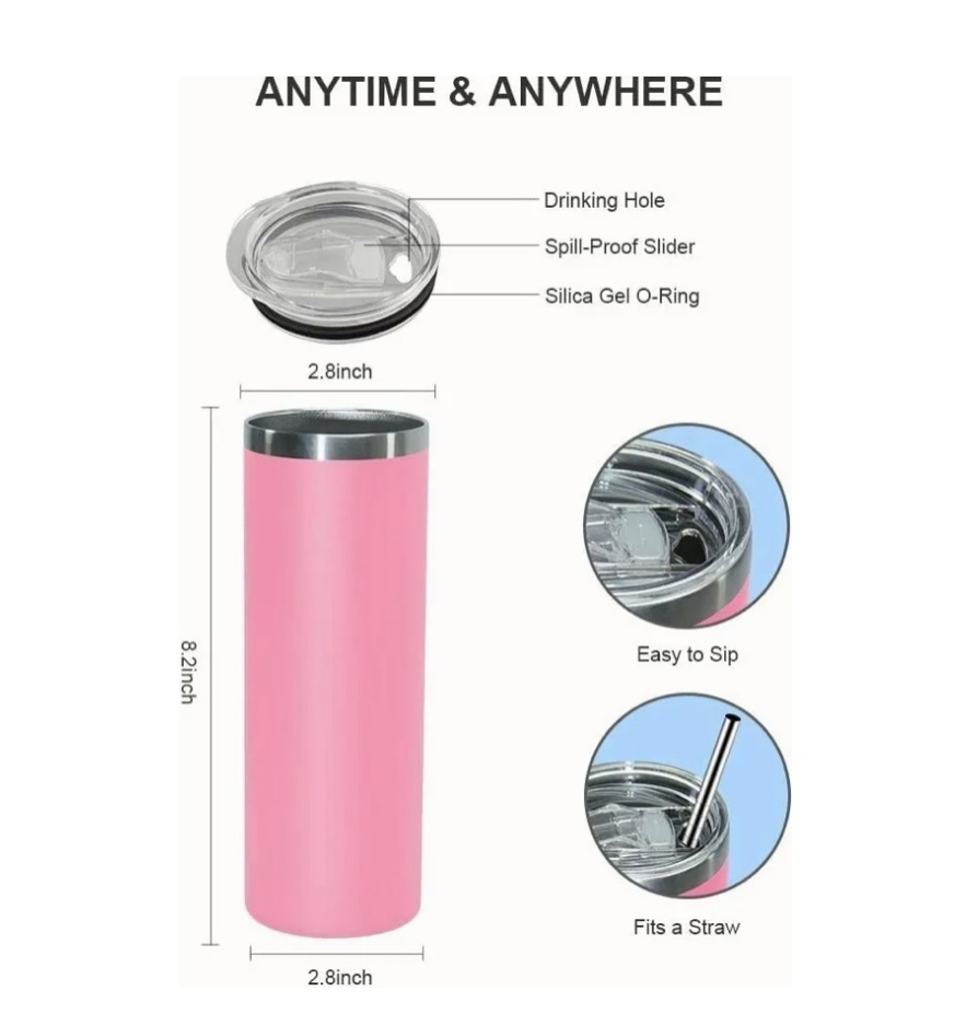 Foto 3 | Termo Portátil De Acero Inoxidable 20 Oz Rosa