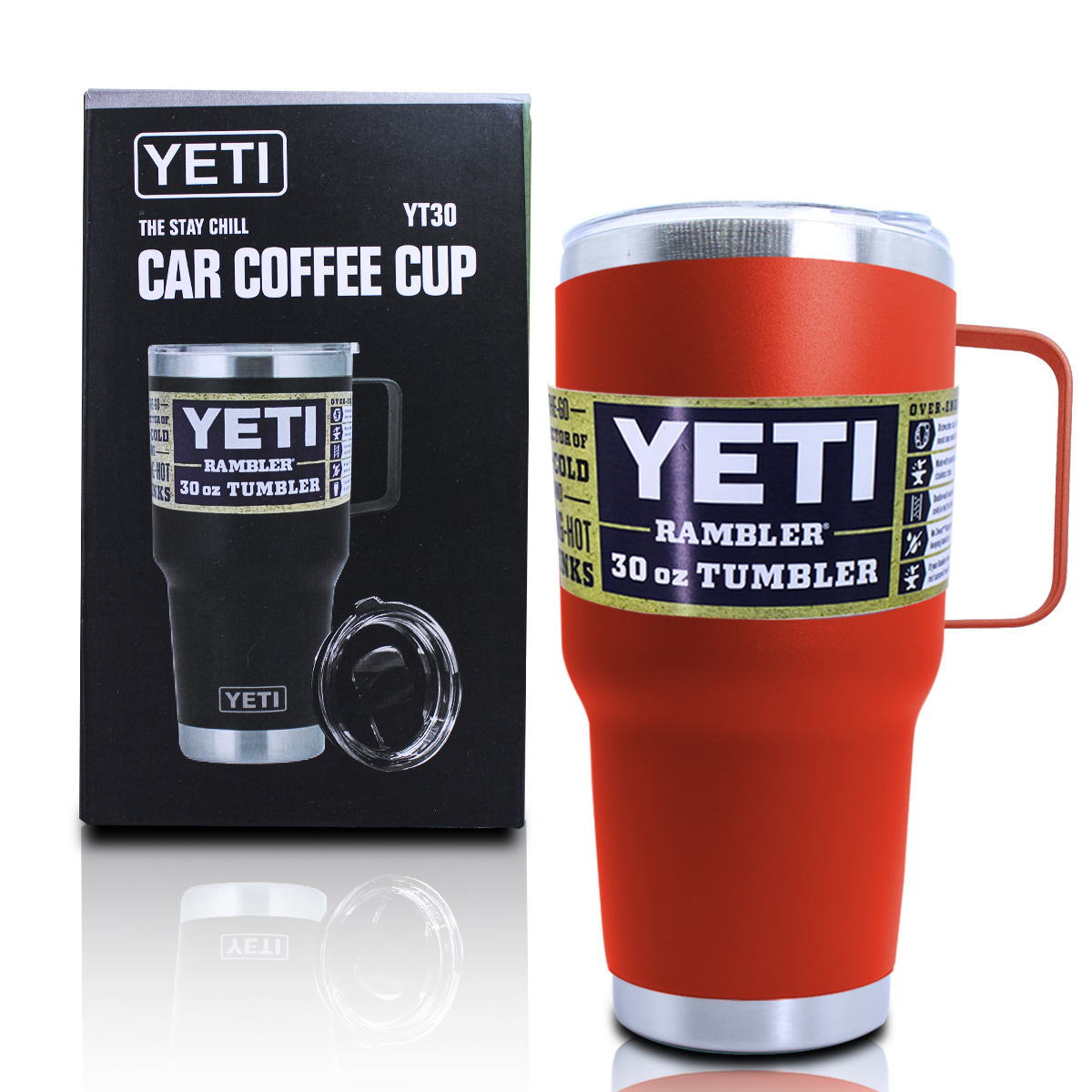 Foto 2 pulgar | Vaso Termico Yeti 380 Ml con Agarradera Rojo