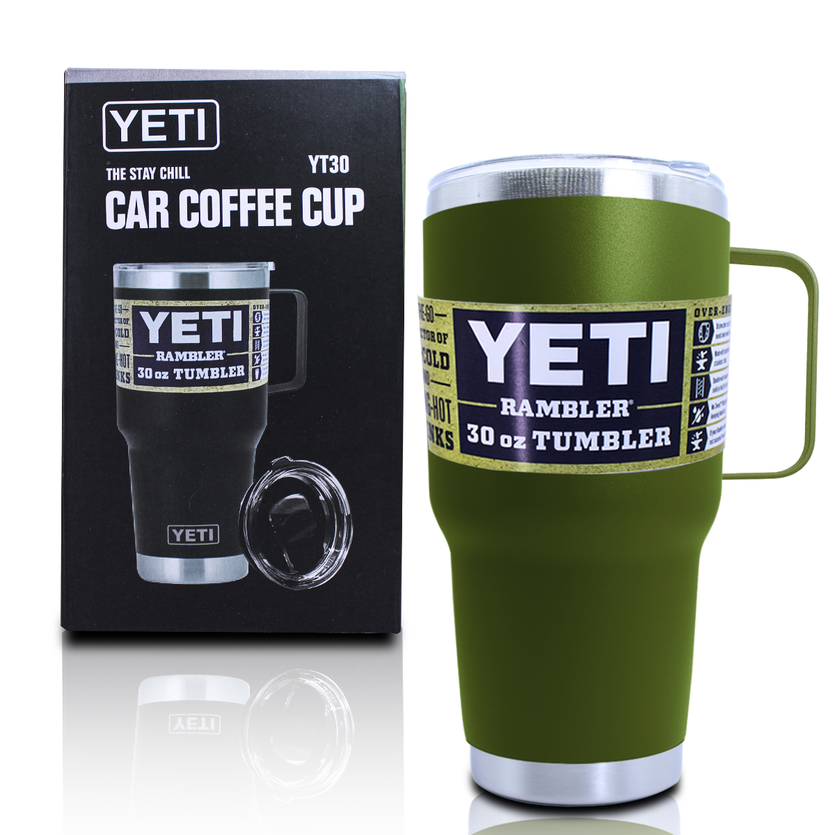 Foto 2 pulgar | Termo Yeti Verde de Acero Inoxidable de 380 Ml