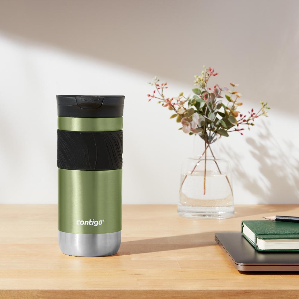 Foto 5 pulgar | Termo Acero Inoxidable Verde 16 Oz Sistema Snapseal Contigo