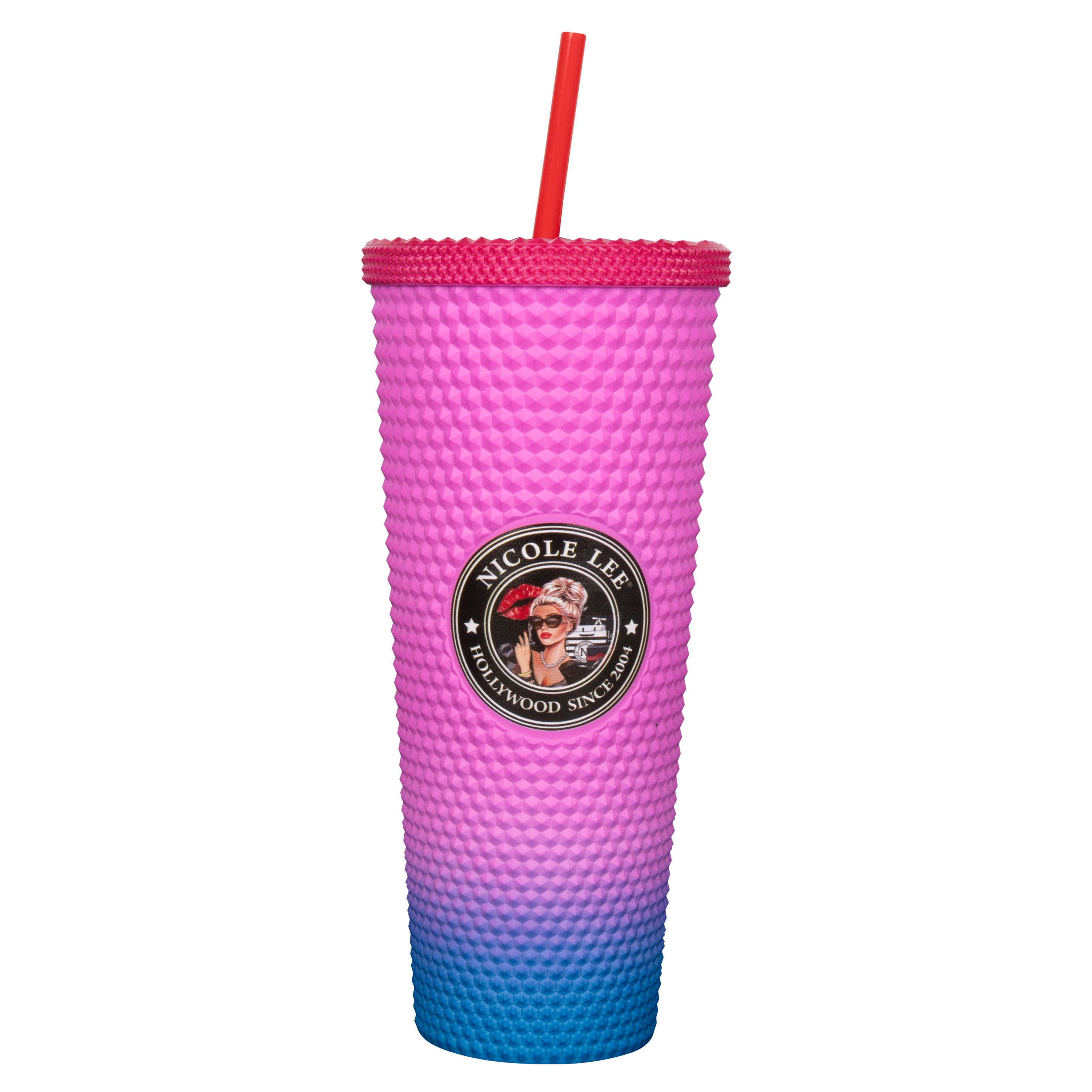 Foto 1 | Vaso Marca Nicole Lee Con Popote Y Degradado Lady In Black