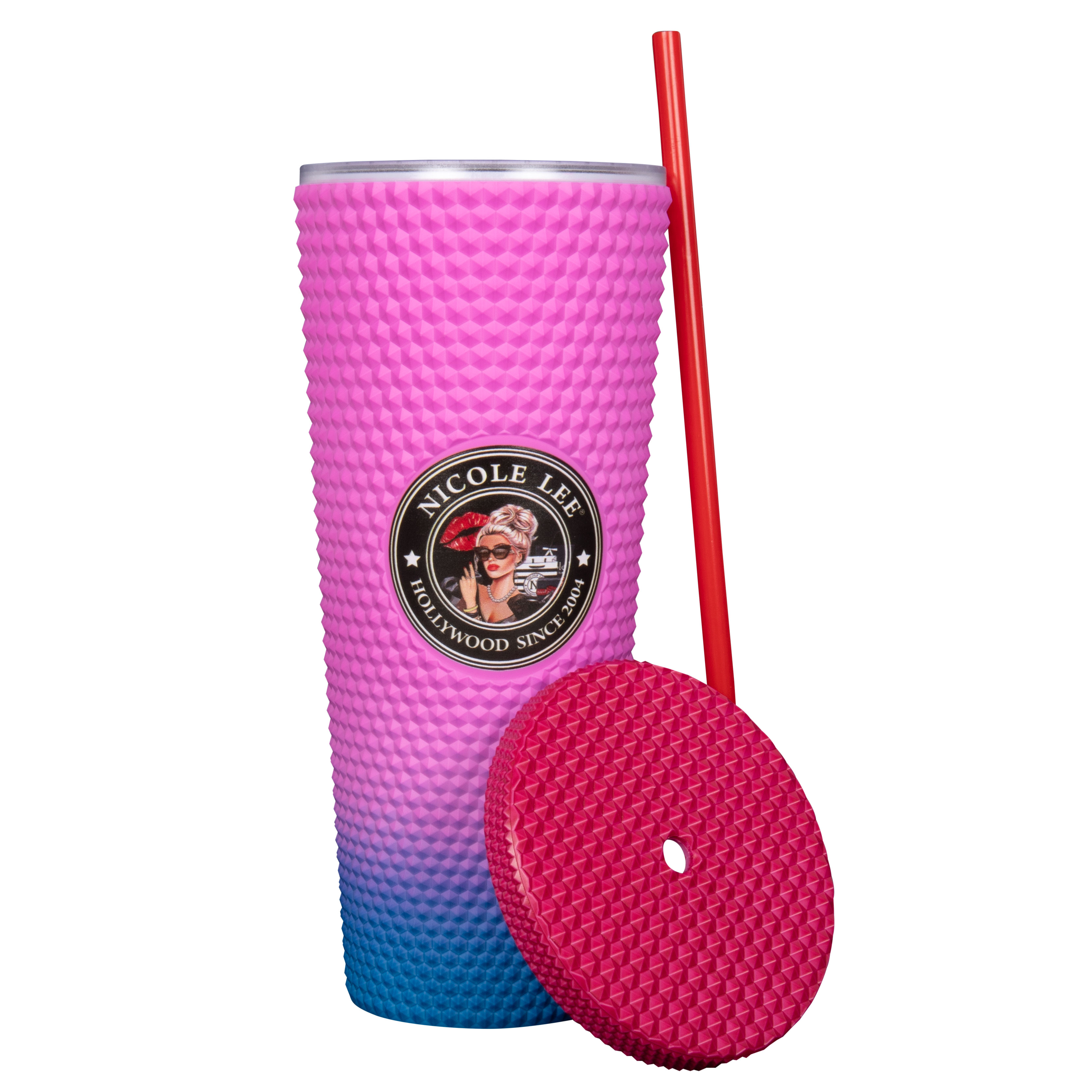 Foto 4 | Vaso Marca Nicole Lee Con Popote Y Degradado Lady In Black