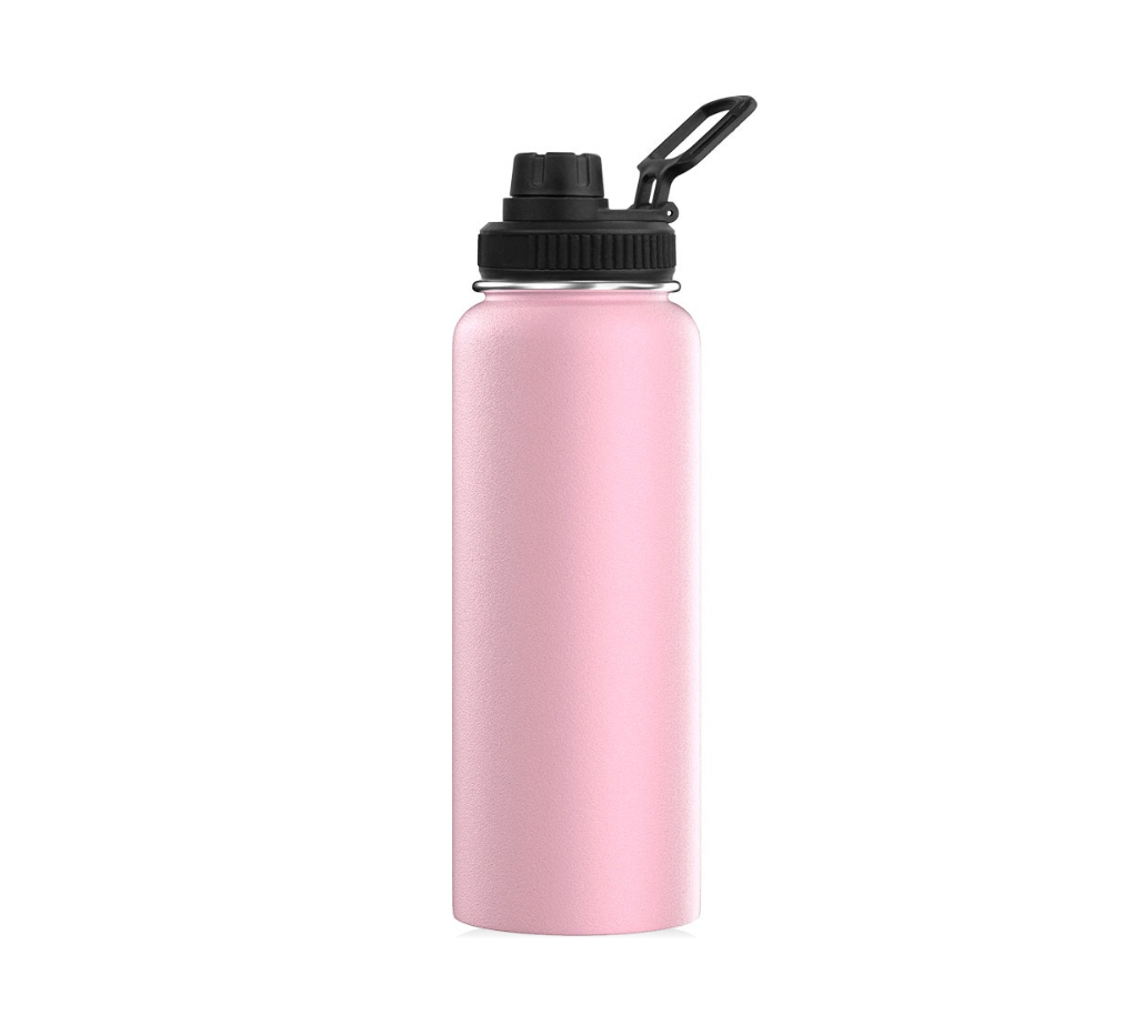 Botella De Agua Fría/caliente De Acero Inoxidable De 1.2 L Rosa