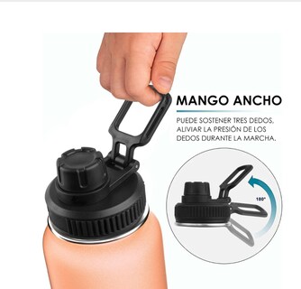 Foto 4 | Botella De Agua Fría/caliente De Acero Inoxidable De 1.2 L Coral