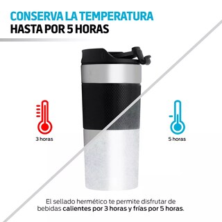 Foto 3 | Termo con Prensa Francesa Integrada Eo Safe Imports ESI-12687 Multicolor 350 ml