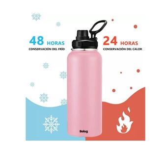 Foto 2 | Termo Belug Rosa de Acero Inoxidable 1 L