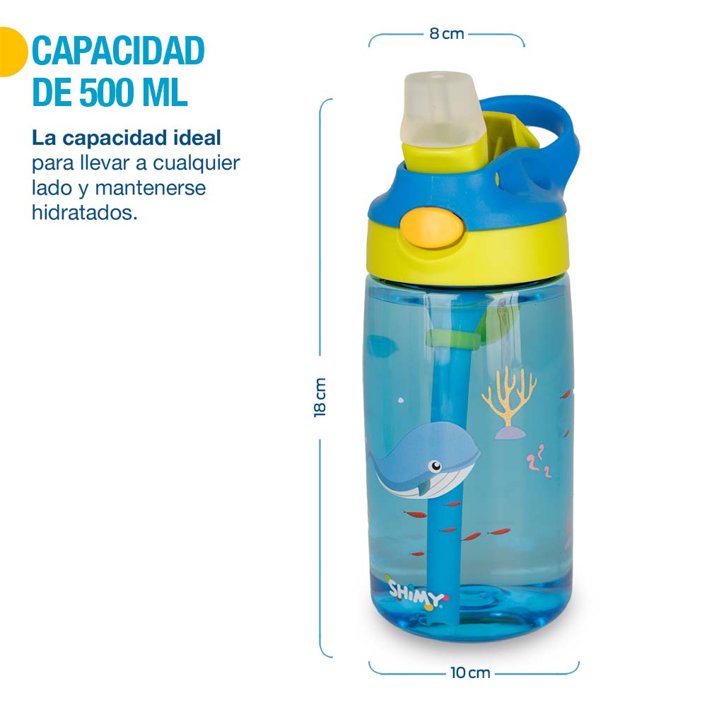 Foto 4 pulgar | Termos para Agua Shimy 83624-bu 2 Piezas de 500 ml