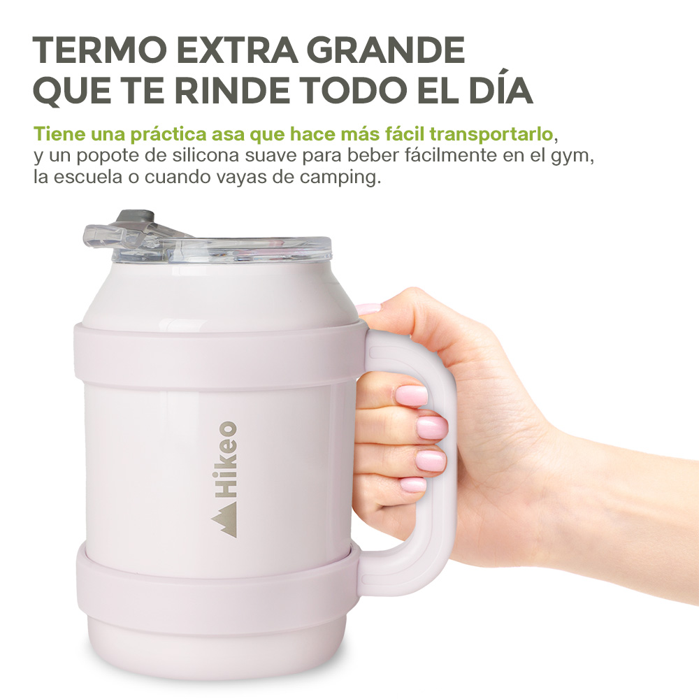 Foto 6 pulgar | Termo De Acero Inoxidable Doble Pared Vaso Termico 1.5 L, Hikeo, Rosa, 83612-pu