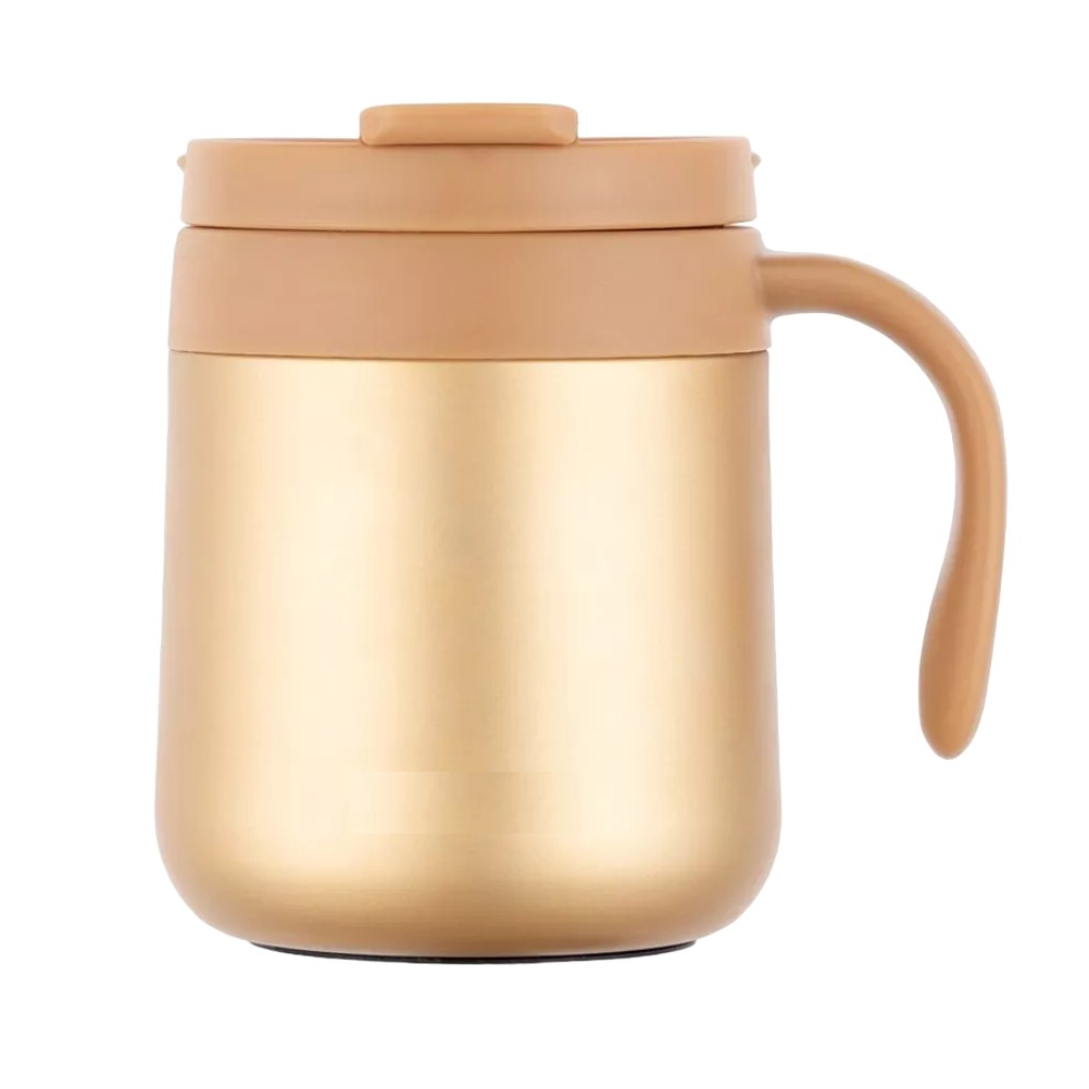 Termo De Acero Inoxidable Para Oficina, Para Café 500 Ml Dorado