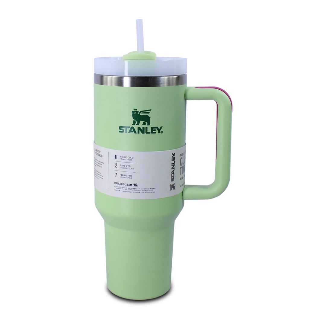 Foto 3 pulgar | Vaso Térmico Stanly de Acero Inoxidable 40oz con Popote Verde