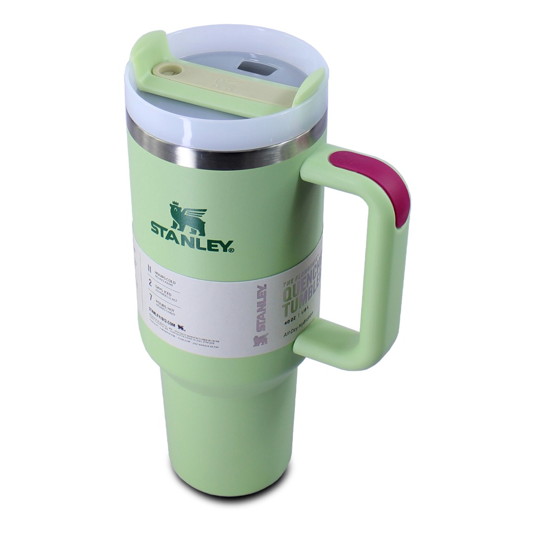 Foto 4 | Vaso Térmico Stanly de Acero Inoxidable 40oz con Popote Verde