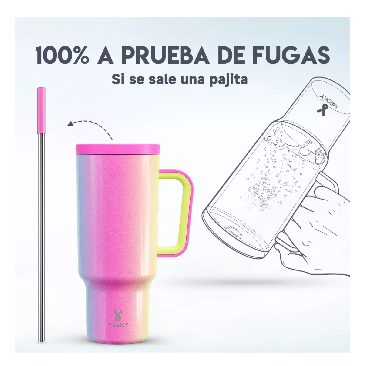 Foto 3 pulgar | Taza De Viaje Belug de Acero Inoxidable 40 oz