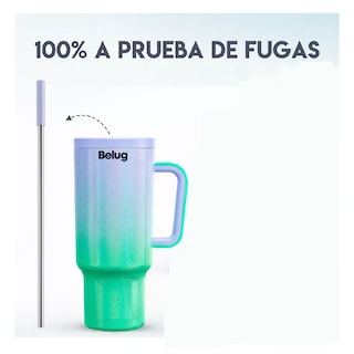 Foto 3 | Taza de Viaje Belug de Acero Inoxidable 40 oz Verde y Morado