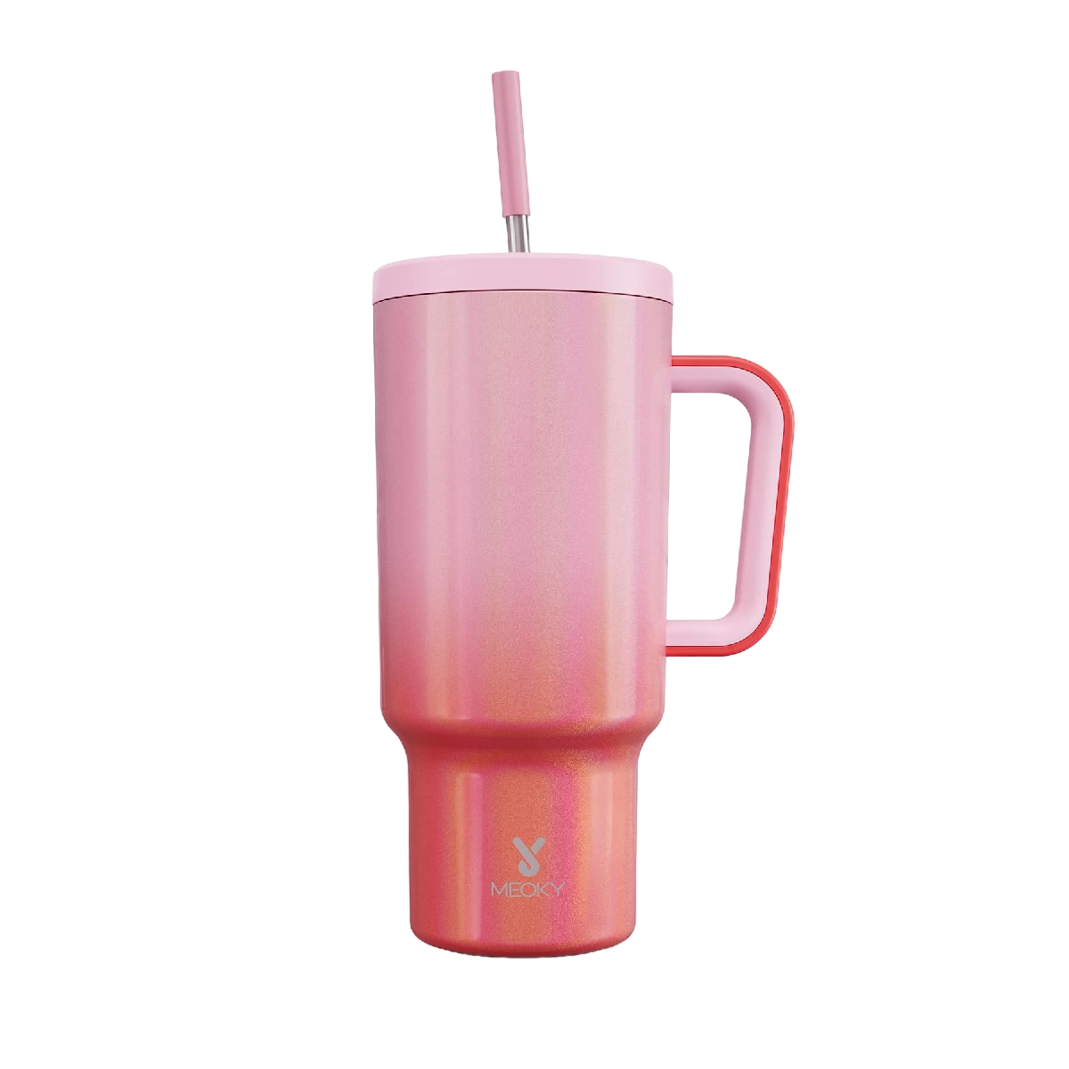 Taza de Viaje Belug  de Acero Inoxidable 40 oz Rojo Rosa