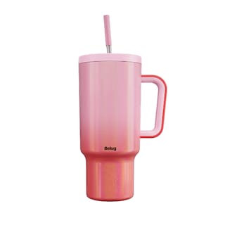 Foto 1 | Taza De Viaje De Acero Inoxidable 40oz Rojo Rosa Belug