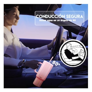 Foto 4 | Taza De Viaje De Acero Inoxidable 40oz Rojo Rosa Belug