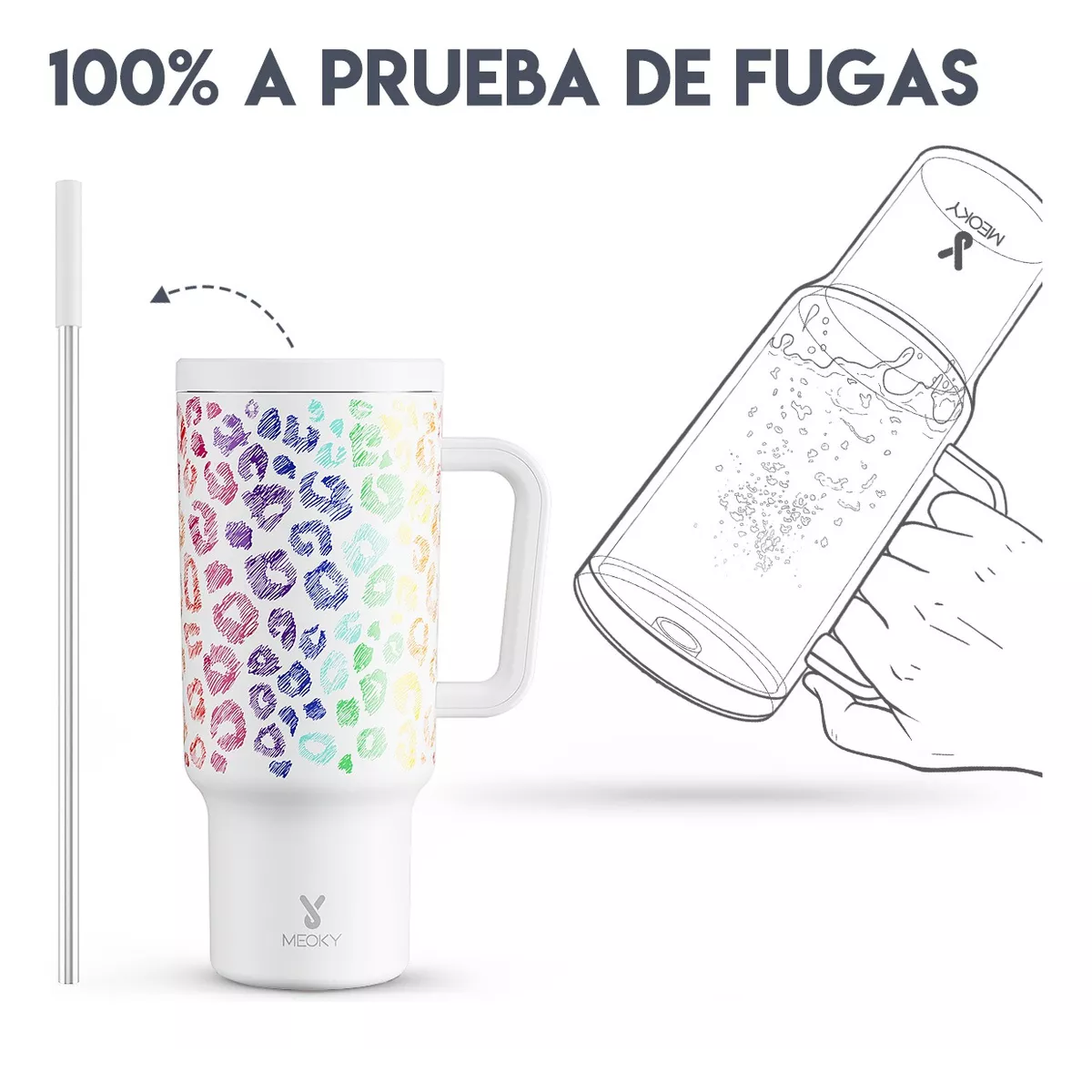 Foto 4 pulgar | Vaso Térmico Belug  de Acero Inoxidable Calor/Frío Dos Picos 40 oz Lanios