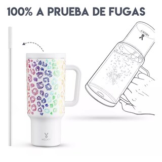 Foto 3 | Vaso Térmico Belug de Acero Inoxidable Calor/Frío Dos Picos 40 oz Lanios