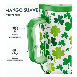 Foto 2 | Vaso Térmico Acero Inoxidable Calor/frío Dos Picos 40oz Verde
