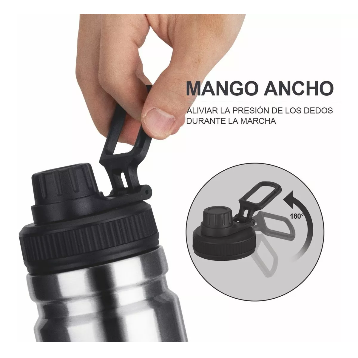 Foto 5 pulgar | Termo Acero Inoxidable Belug Plateado 750 ml