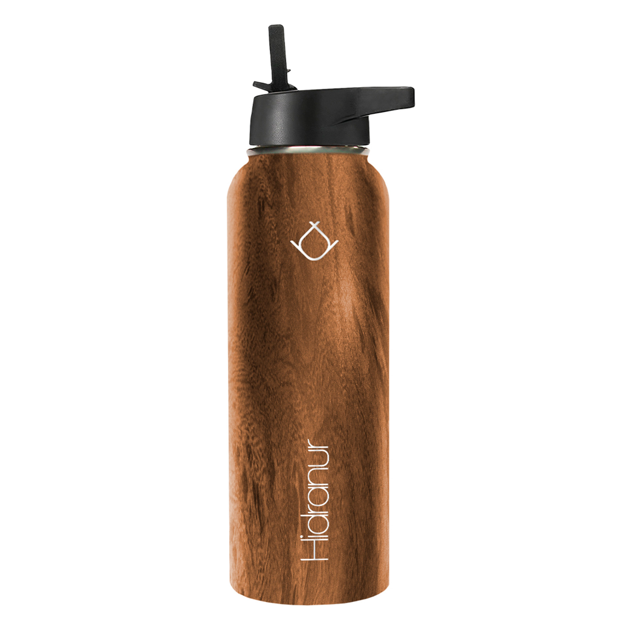 Foto 2 | Termo De Acero Inoxidable Doble Aislamiento Térmico 32 oz (946.35 ml) Madera Hidranur