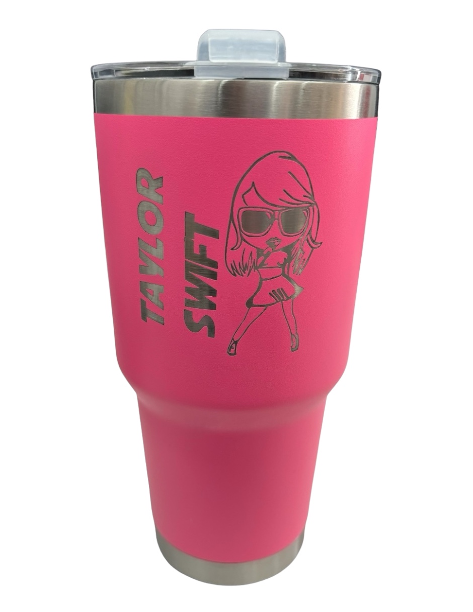 Foto 2 pulgar | Termo de Acero Inoxidable Taylor Swift Fucsia 30 Oz